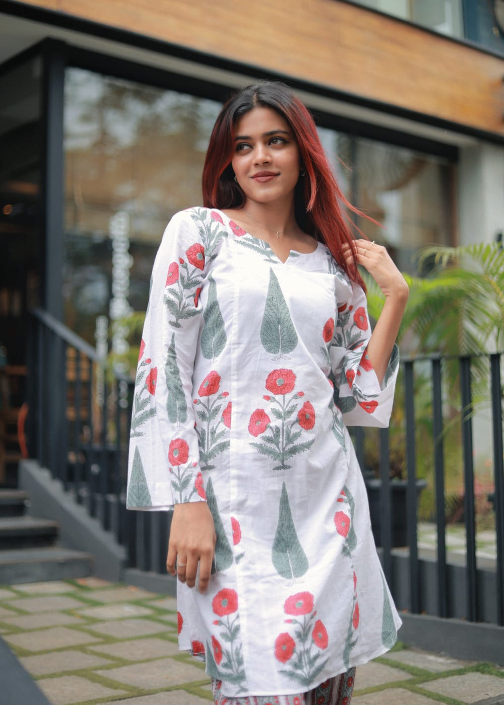 " KAVYA" - Mughal printed kurta set