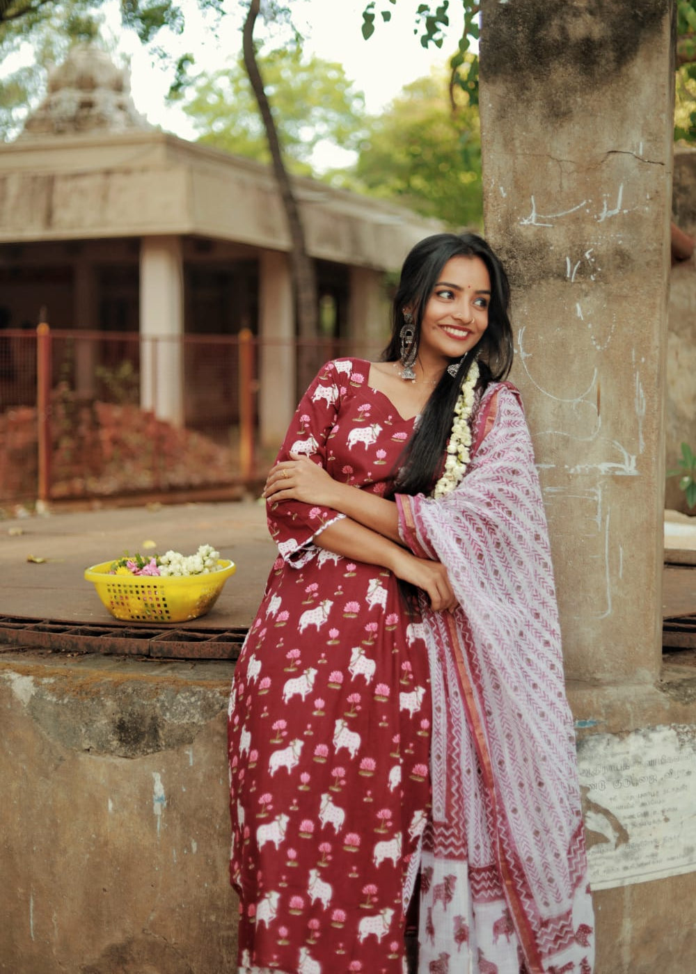 " Ruhaani" - The temple motifs kurta set