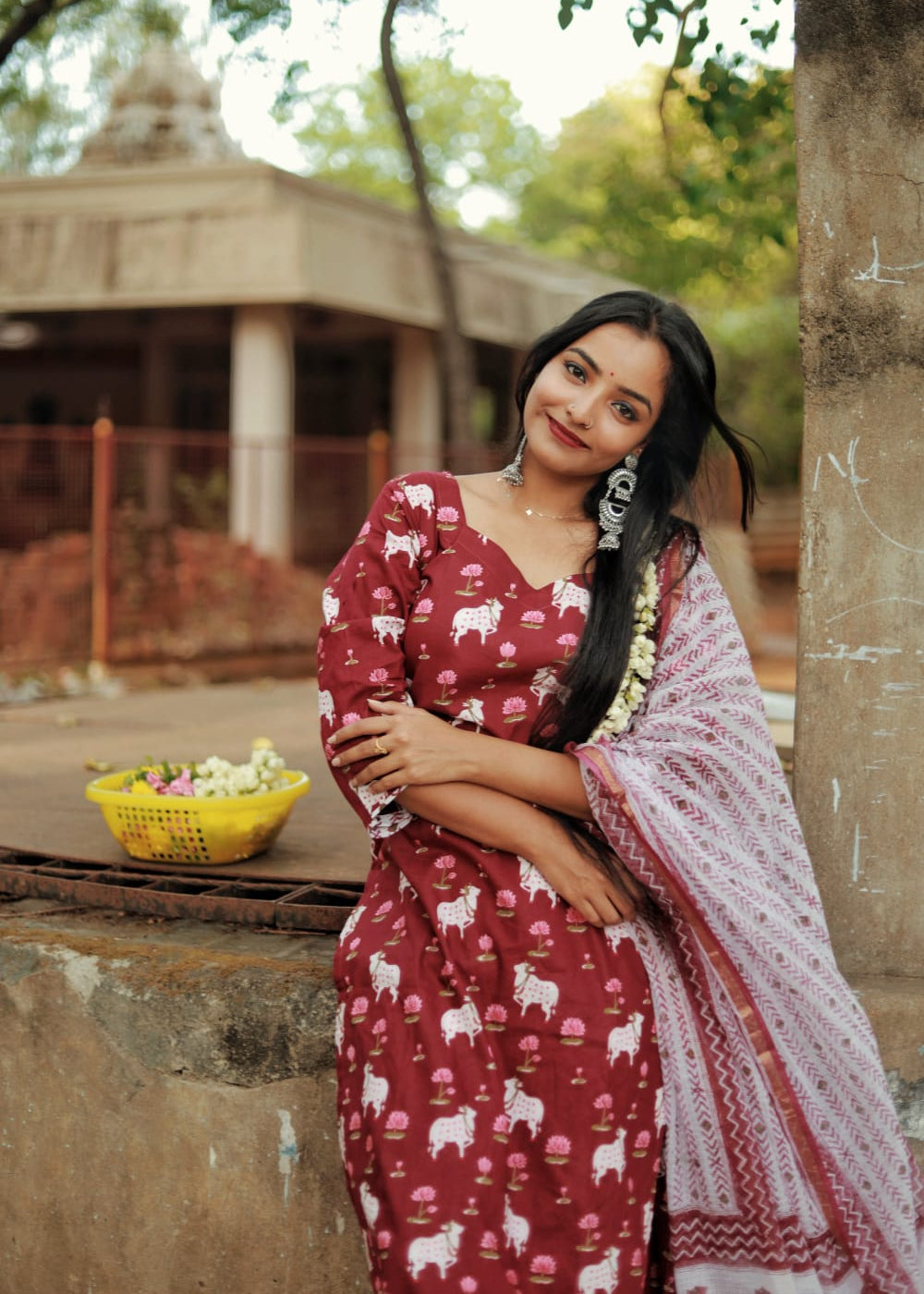 " Ruhaani" - The temple motifs kurta set