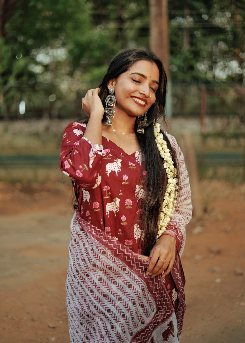 " Ruhaani" - The temple motifs kurta set