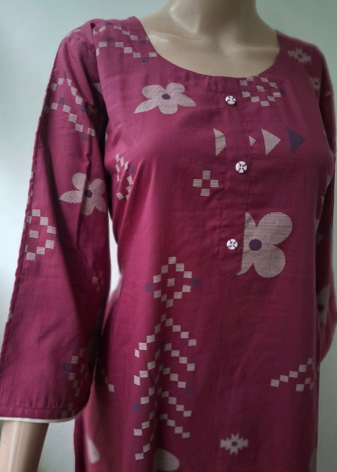 "PALASH" - Pink woven kurta