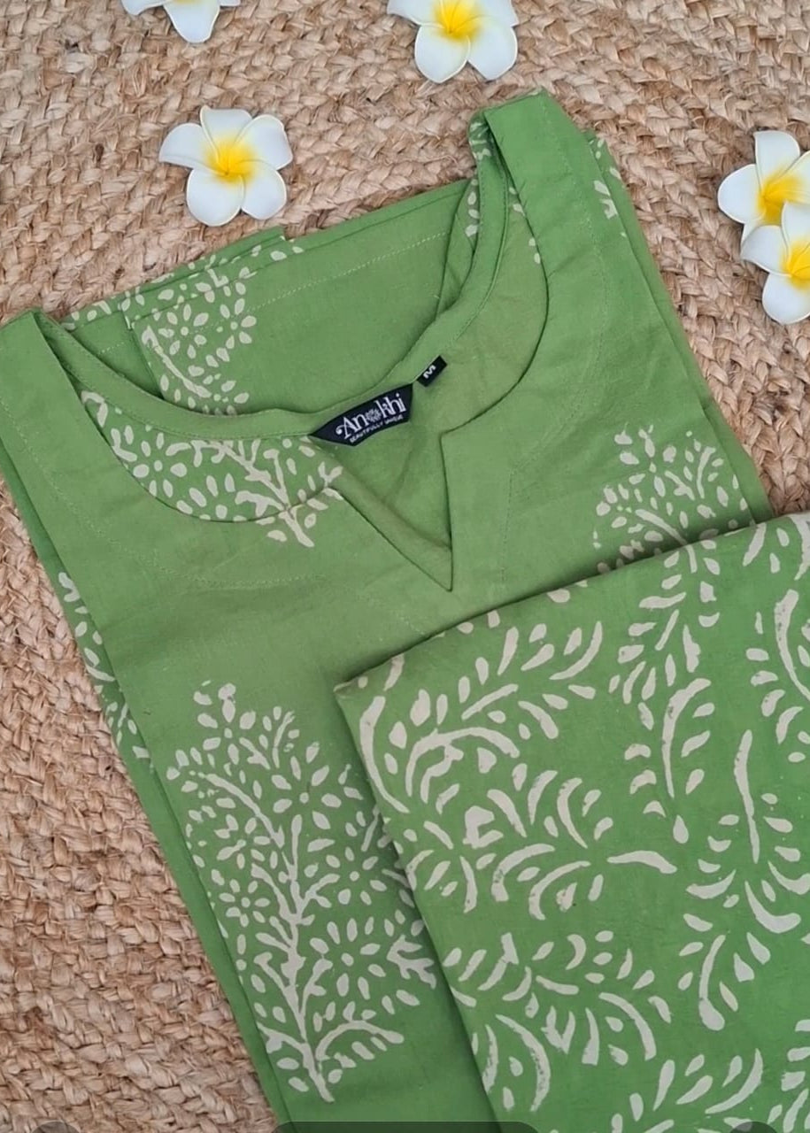 " Khushi" - Vibrant Green 3 Pcs set