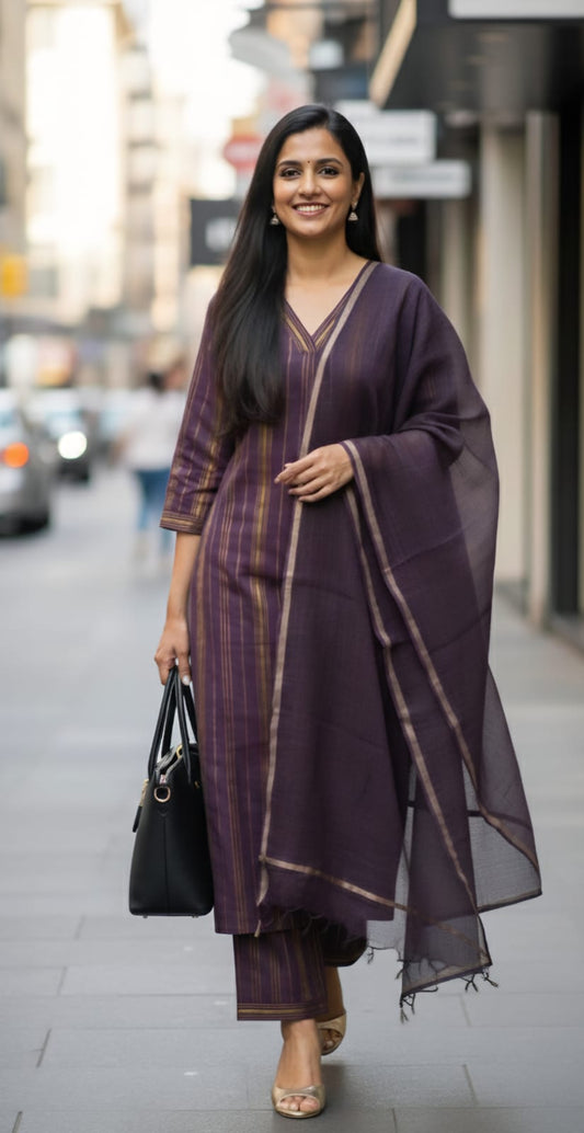 Avika - Purple Coord set