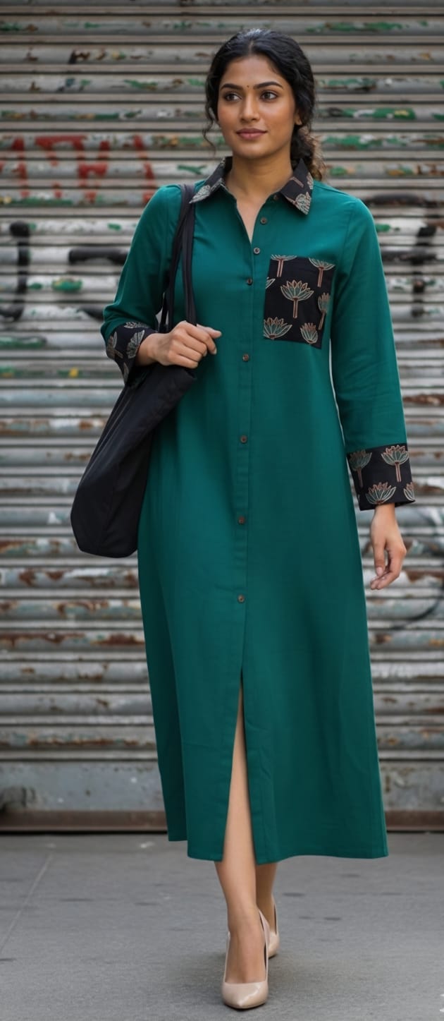 Survi - Green Aline dress