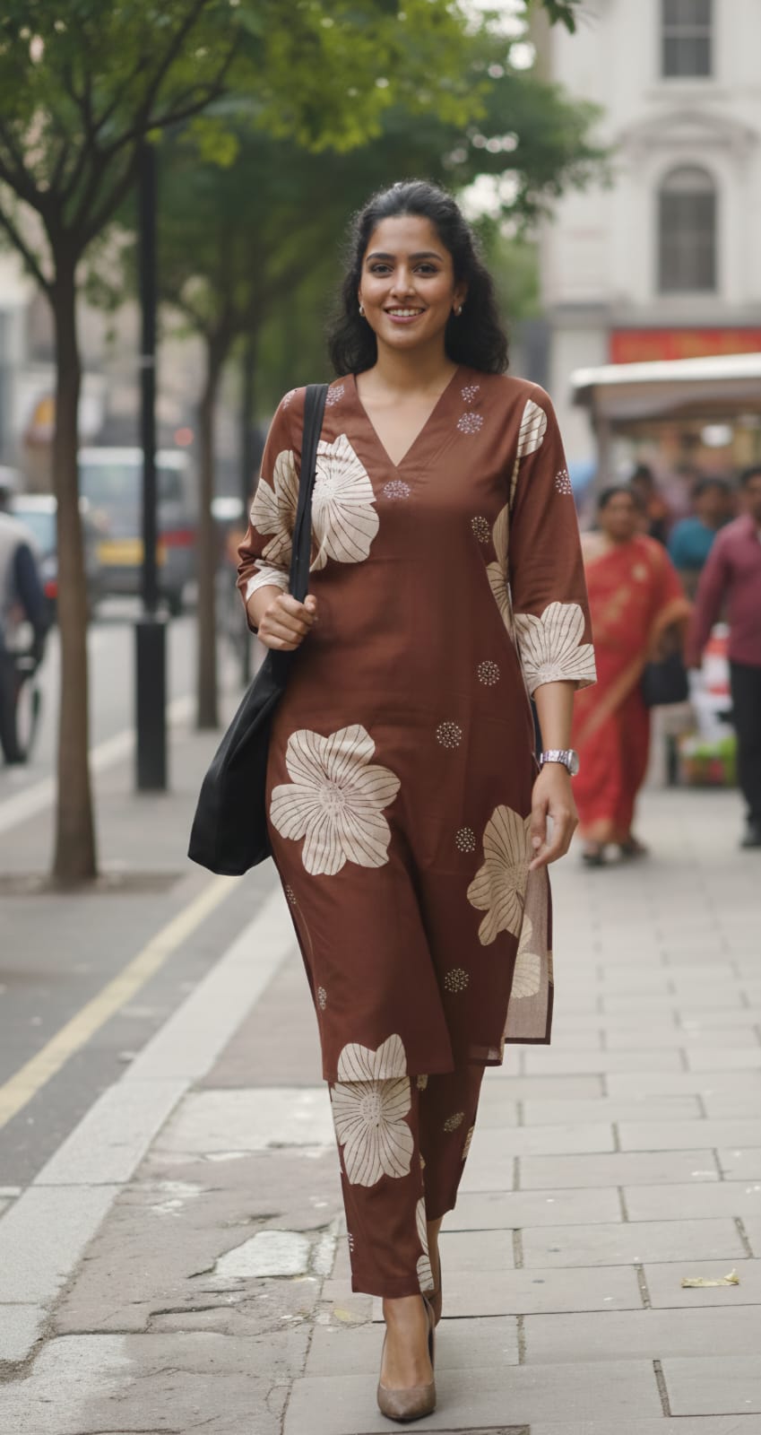 Subha - The brown Coord set