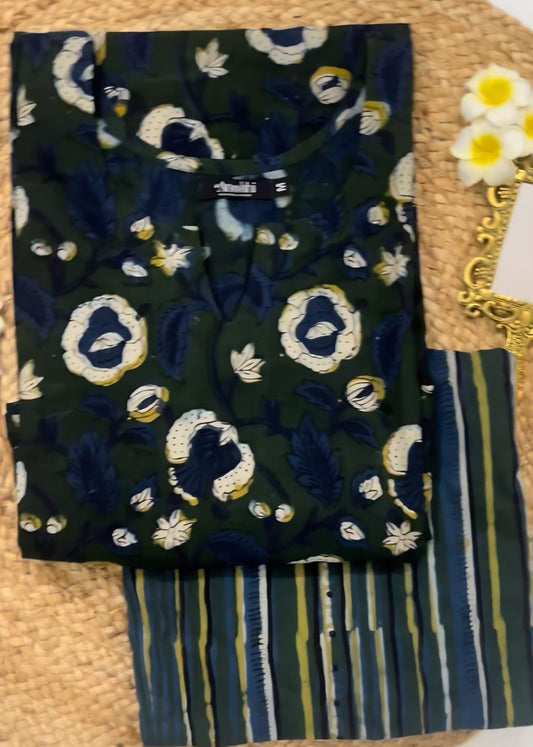 Sakhi - The green dabu coord set