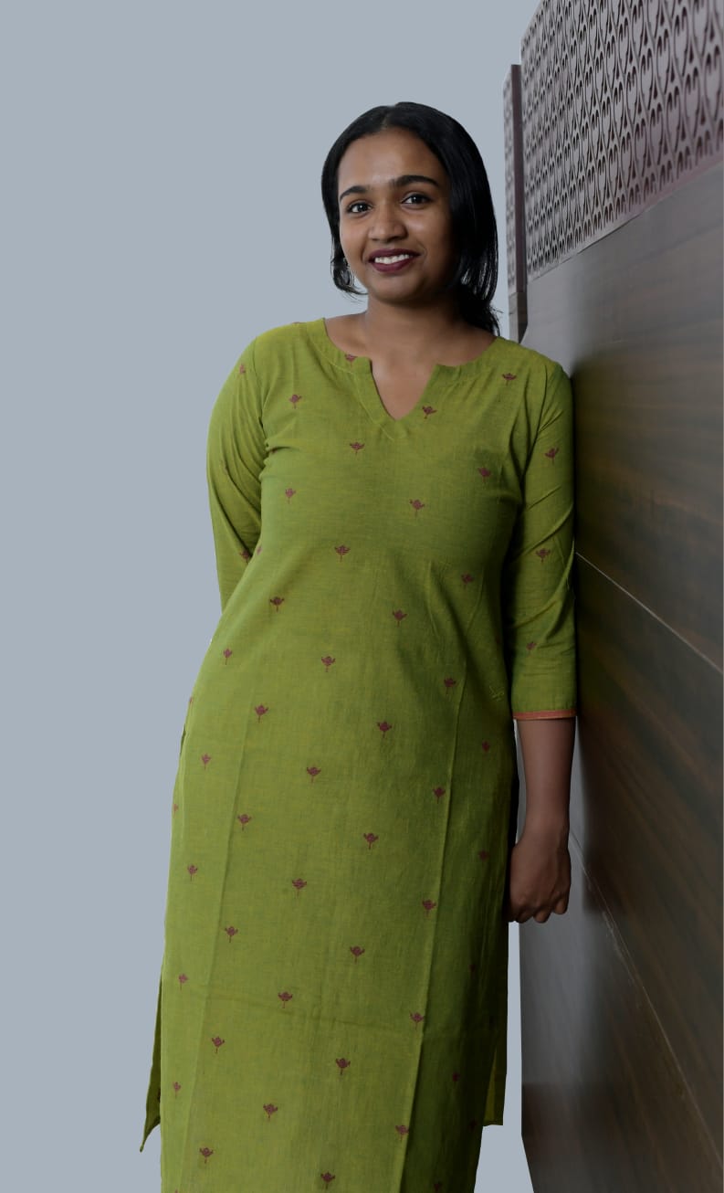 Handloom cotton woven kurta