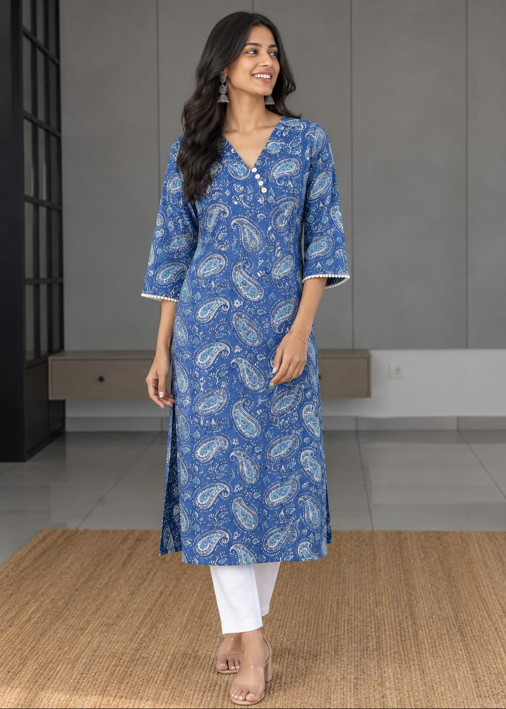 Megha - The blue jaipuri kurta