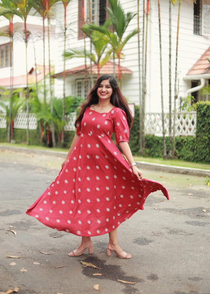 GULZAAR -  The modal silk frock !!