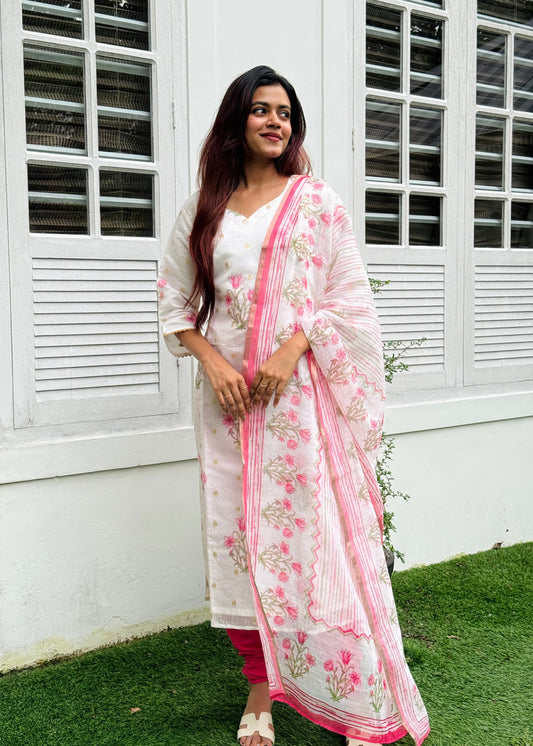 " Mridula" - The kota silk festive set