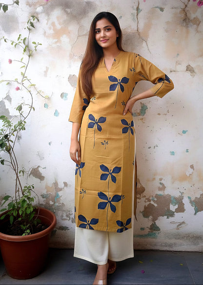 Khusbu - The yellow kurta