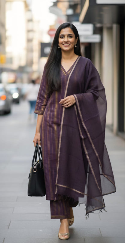 Avika - Purple Coord set