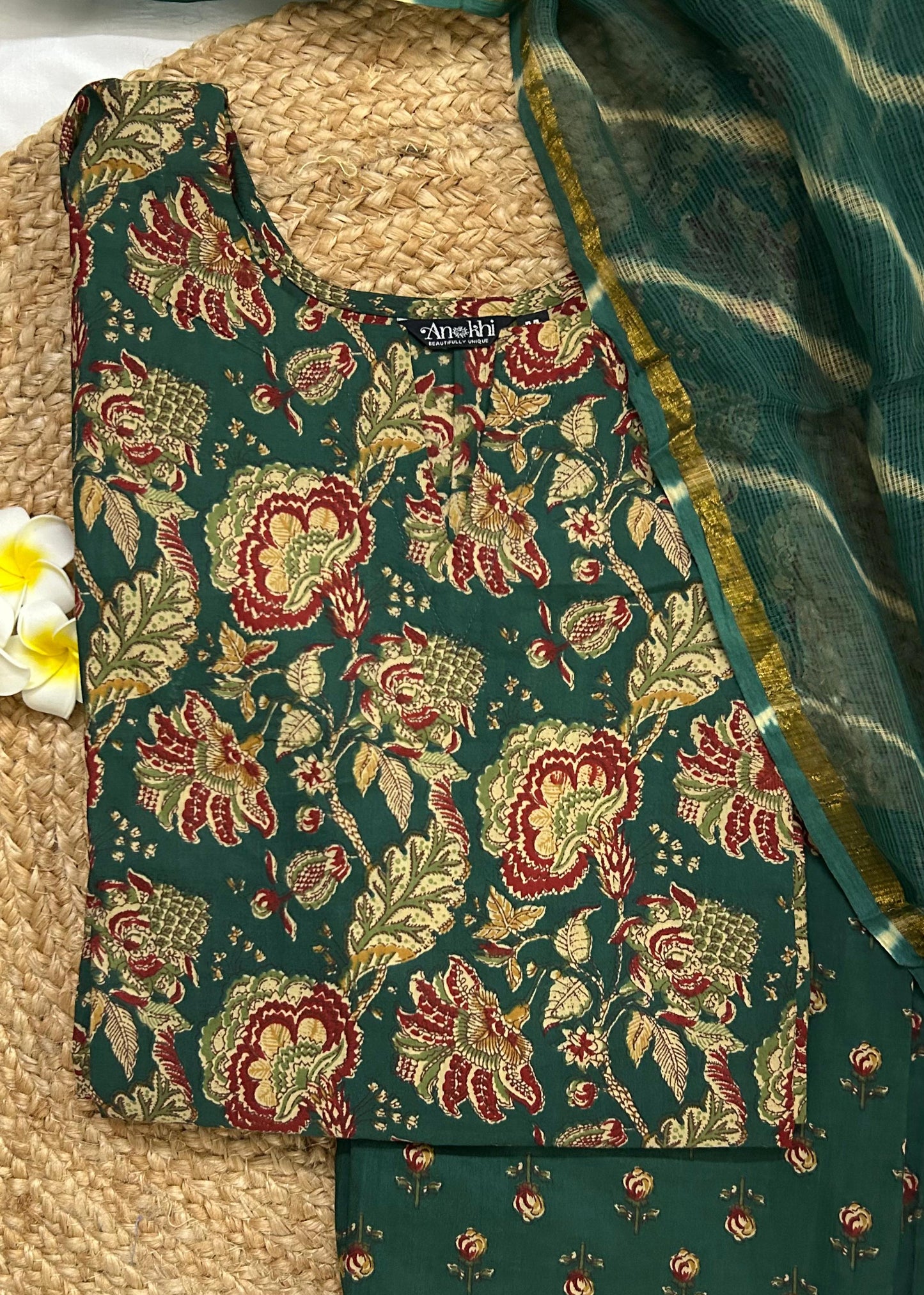 Parul - The dark green 3pcs set