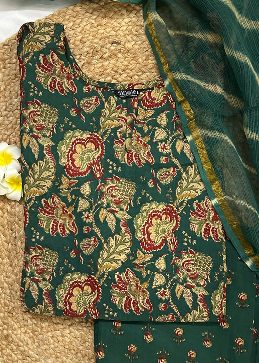 Parul - The dark green 3pcs set