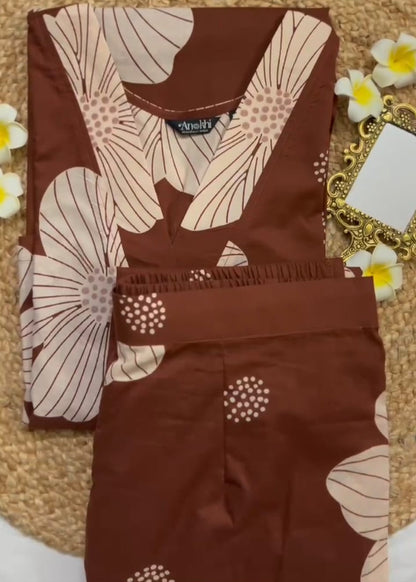 Subha - The brown Coord set