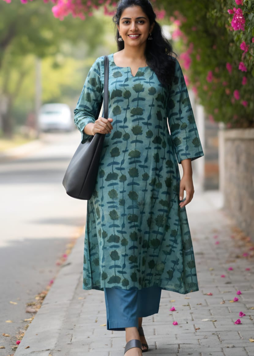 Surabhi - The vanaspati Ajrak Kurta