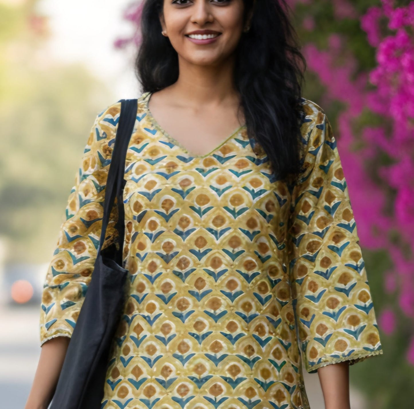 Nehar - The floral Jaipuri kurta