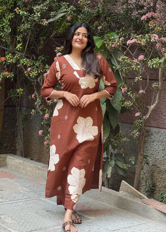 Subha - The brown Coord set