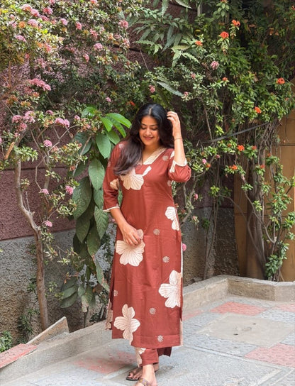 Subha - The brown Coord set