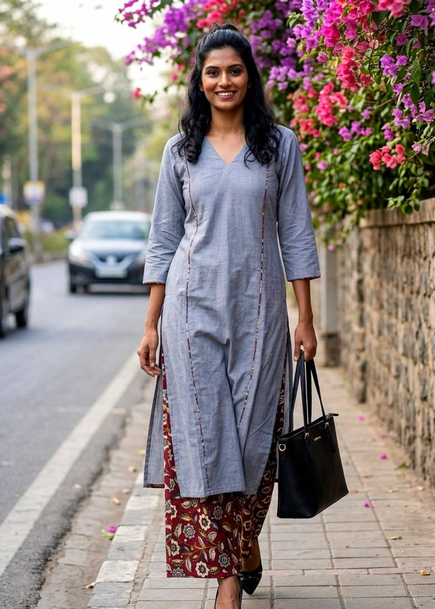 The Grey and Maroon set