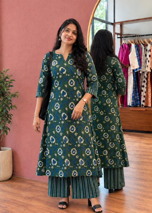 Sakhi - The green dabu coord set