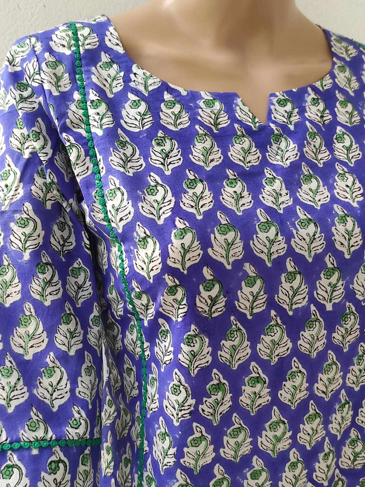 Purple Jaipuri kurta