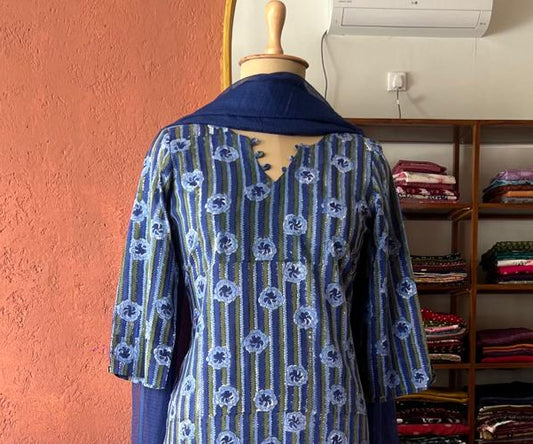 Neelima -  The blue dupatta Set