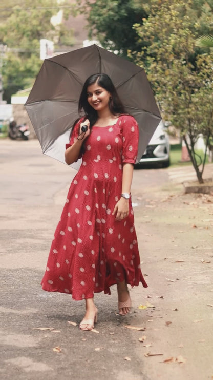 GULZAAR -  The modal silk frock !!
