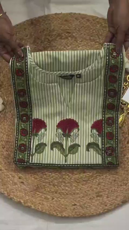 Nila - The light green stripes set