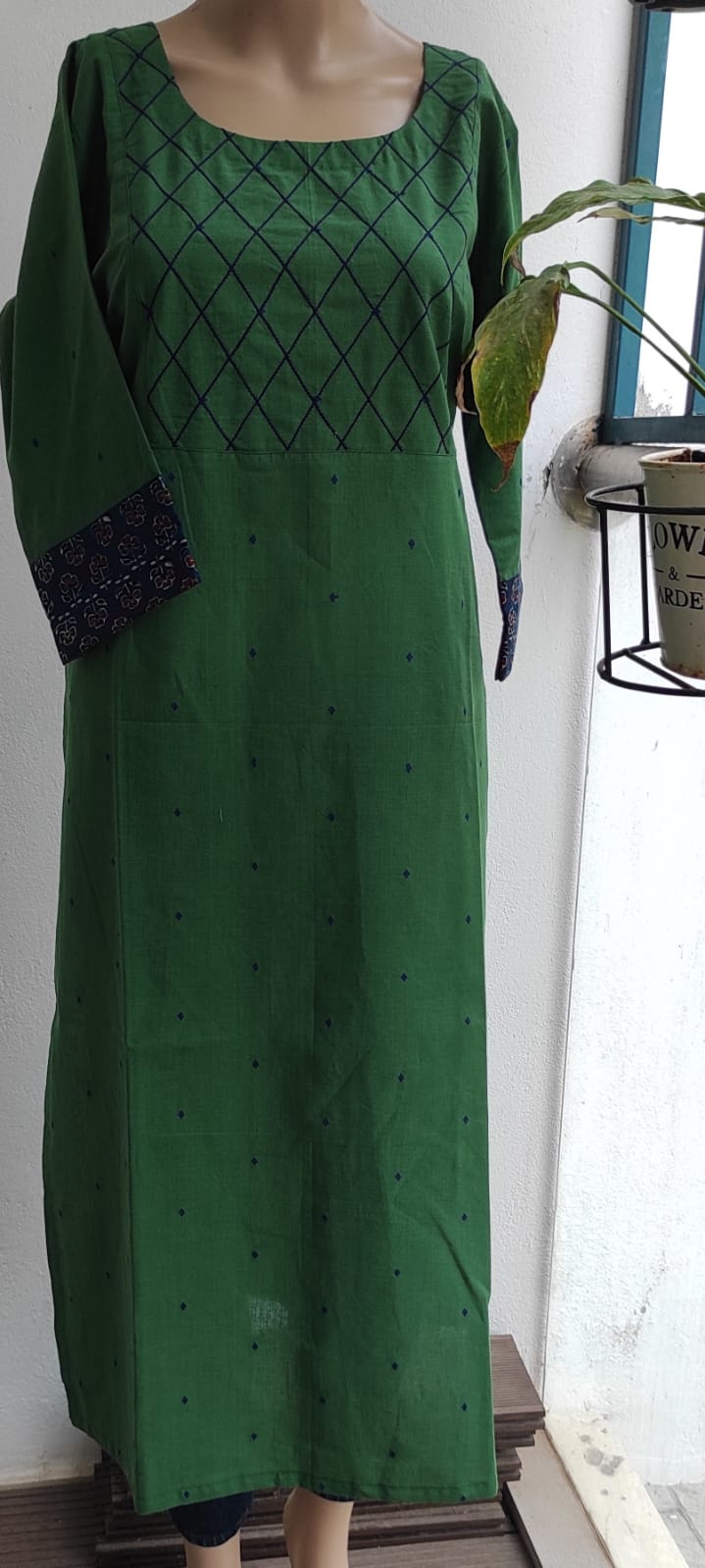Dark Green Womens Kurtas Kurtis - Buy Dark Green Womens Kurtas Kurtis  Online at Best Prices In India | Flipkart.com